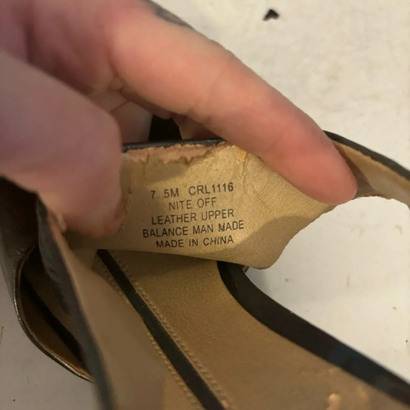 Kenneth Cole reaction sling back ombré grey leather heels in size 7.5 - Picture 8 of 12